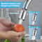 360 Rotary Splashback Tap Nozzle Dual Mode Kitchen Sink Faucet Aerator 1