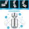 360 Rotary Splashback Tap Nozzle Dual Mode Kitchen Sink Faucet Aerator 3