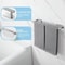 DrillFree Retractable Bathroom Towel Rack SUS304 Stainless Steel Adhesive Hanger 2