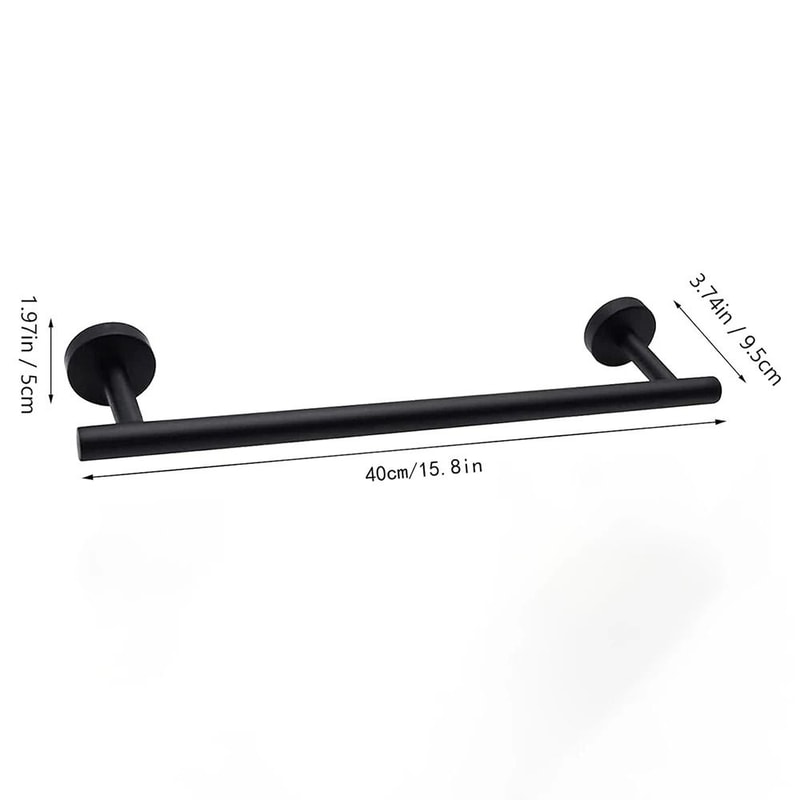 Stainless Steel Towel Bar Sleek WallMounted Bathroom Holder 5