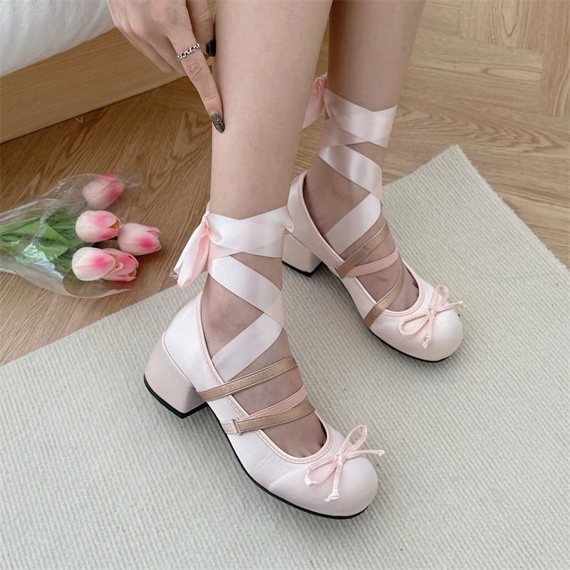 Chic Chunky Heel Lolita Pumps Versatile Mary Janes For Dance Daily Fashion 7