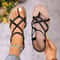 Solid Color Woven Herculean FlipToe Sandals Modern Summer Beach Flats 2