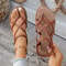 Solid Color Woven Herculean FlipToe Sandals Modern Summer Beach Flats 8