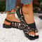 MixedColor Gladiator Slingbacks Elegant 079 In Chunky Low Heel Rome Sandals 3