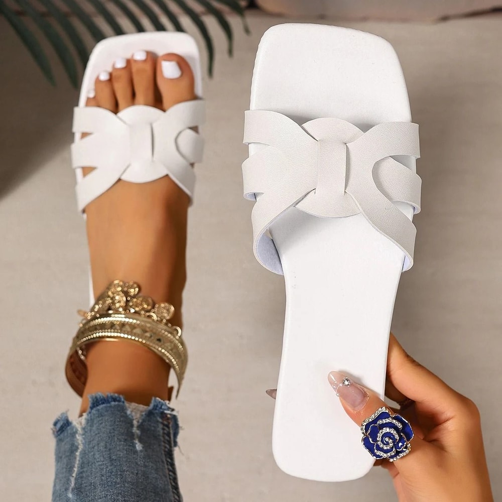 Modern BrandInspired Summer Slides Lightweight OpenToe Leisure Sandals 0