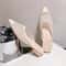 Designer PointedToe Mesh Mules Elegant Summer Beach Flat Slides 4