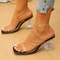 Sexy Transparent Shaped Heels Modern SquareToe HighHeeled Party Sandals 2