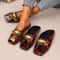 Elegant Temperament Metal Buckle Slippers Fashionable FishMouth Summer Flats 2
