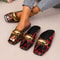 Elegant Temperament Metal Buckle Slippers Fashionable FishMouth Summer Flats 2
