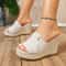 Summer Platform Wedge Sandals Comfortable HighHeel Outdoor Beach Slides 0