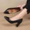 Korean Style Pointed Thick Heels FashionForward Shallow Mouth Dress Shoes 0