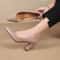 Korean Style Pointed Thick Heels FashionForward Shallow Mouth Dress Shoes 1