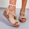 Summer Platform Wedge Sandals Lightweight Casual SlipOn Beach Shoes 0