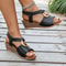 Summer Platform Wedge Sandals Lightweight Casual SlipOn Beach Shoes 6
