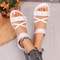 Elegant Floral Summer Flats Fashionable OpenToe Casual Sandals 7
