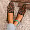 Fashion Leopard PointedToe Loafers Casual WearResistant Walking Flats 0