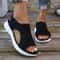 Mesh Knitted Roman Wedge Sandals Breathable Summer Casual Sports Sandals 1