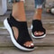 Mesh Knitted Roman Wedge Sandals Breathable Summer Casual Sports Sandals 6
