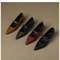 Retro Style ThickHeel Mary Janes Elegant PointedToe Comfort Office Pumps 3