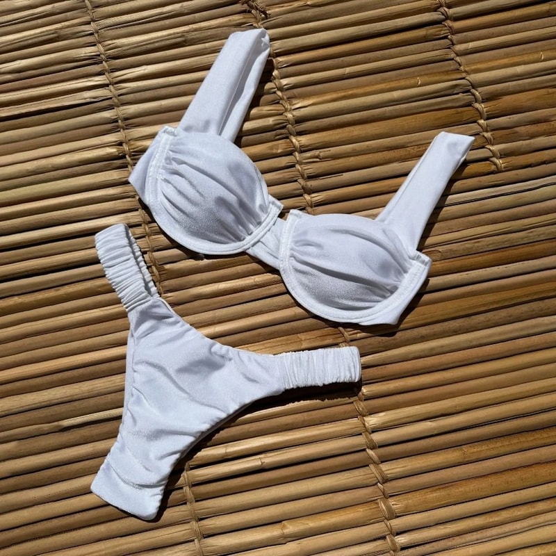 LowWaist Brazilian Bikini Set PushUp Sculpting Swimwear 1