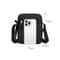 Oxford Mini Shoulder Bag Durable Black Mobile Phone Waist Pack 5