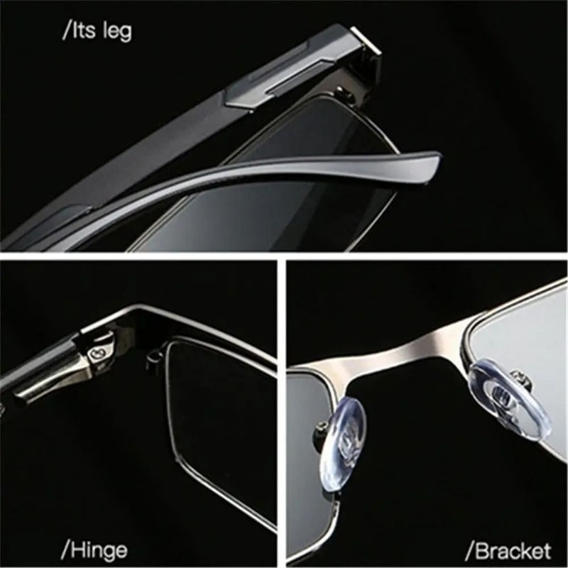 Titanium Alloy Business Reading Glasses Retro NonSpherical Mens Prescription Eyeglasses 5