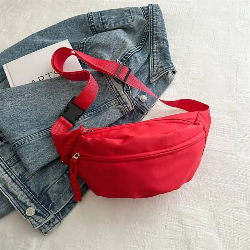 Half Moon Oxford Chest Bag LargeCapacity Waterproof Running Waist Pack 11