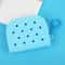 Soft Silicone Mini Hole Wallet Breathable Zipper Coin Purse Card Holder 7