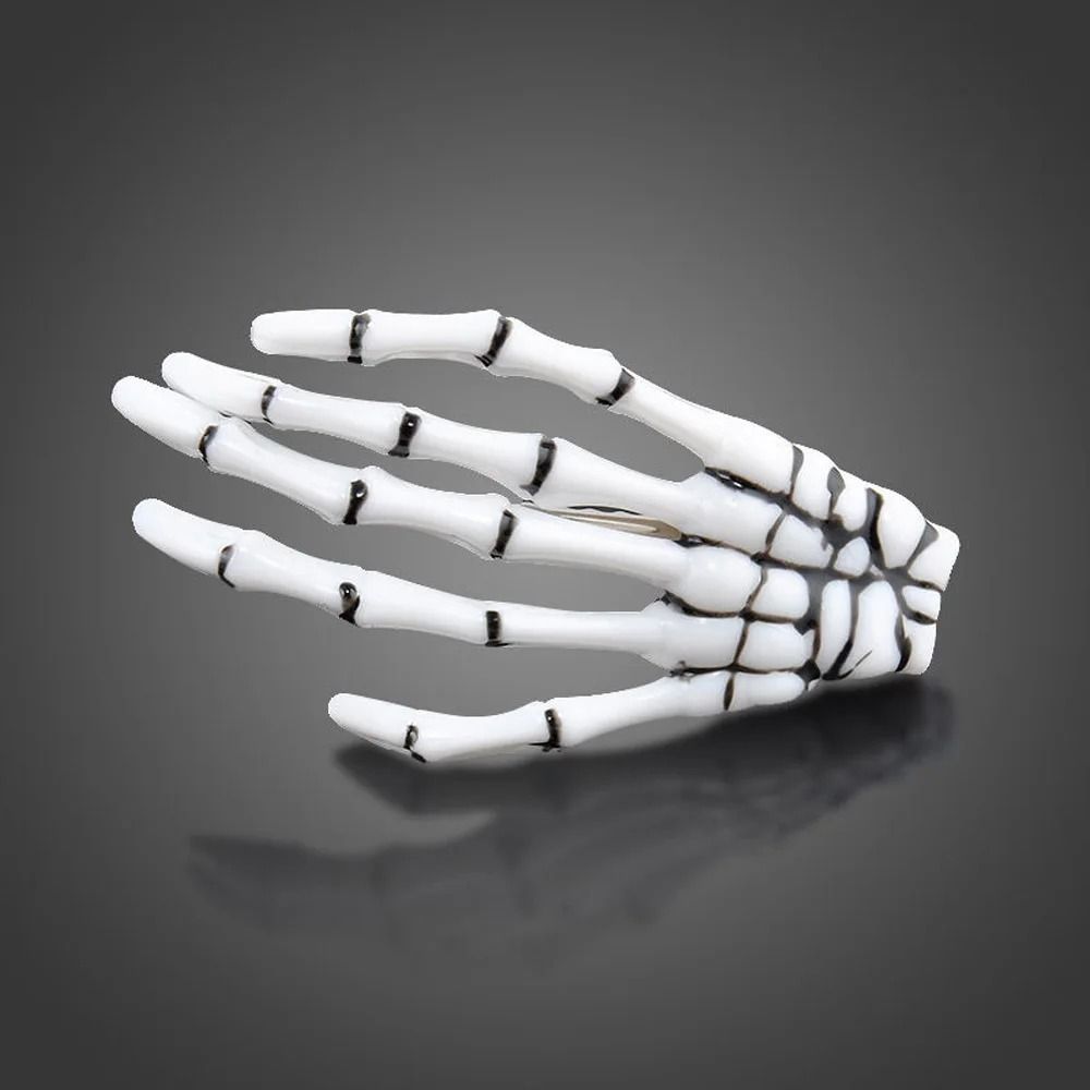 Skull Hand Bone Hairpin Set 2Piece Ghost Skeleton Gripper Hair Clips 1