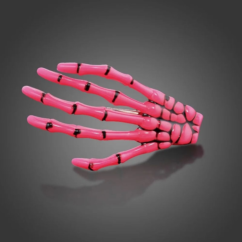 Skull Hand Bone Hairpin Set 2Piece Ghost Skeleton Gripper Hair Clips 2