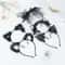 Cute Lace Black Cat Ears Headband Sexy Cosplay Party Hair Accessory 0
