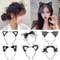 Cute Lace Black Cat Ears Headband Sexy Cosplay Party Hair Accessory 3