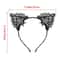 Cute Lace Black Cat Ears Headband Sexy Cosplay Party Hair Accessory 4