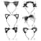 Cute Lace Black Cat Ears Headband Sexy Cosplay Party Hair Accessory 5