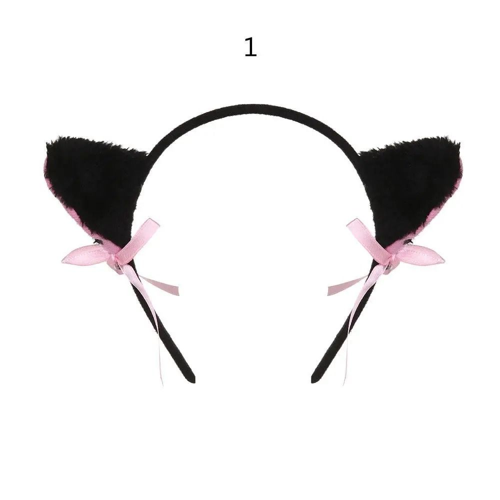 Cute Lace Black Cat Ears Headband Sexy Cosplay Party Hair Accessory 12