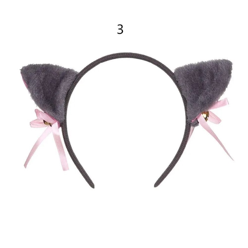 Cute Lace Black Cat Ears Headband Sexy Cosplay Party Hair Accessory 14