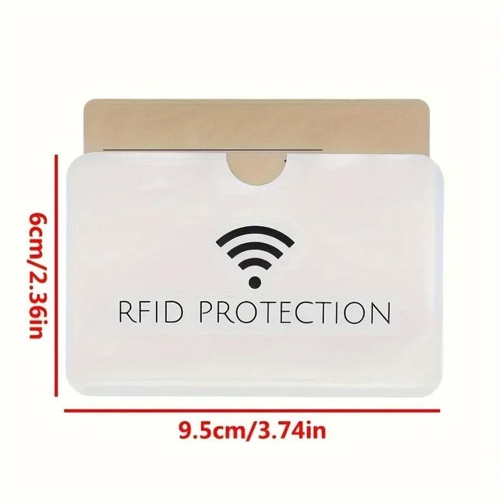 10Piece Aluminum Smart RFID Blocking Sleeves UltraSlim AntiTheft Bank Card Protection 3