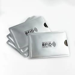 multi-color rfid blocking sleeves – portable anti-theft credit card protectors