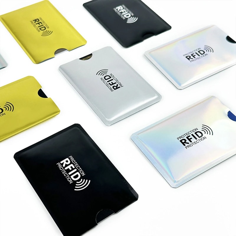 MultiColor RFID Blocking Sleeves Portable AntiTheft Credit Card Protectors 3