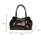 Oil PU Leather LargeCapacity Tote Fashionable Multifunctional Underarm Shoulder Bag 5