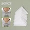 50Piece SelfAdhesive Collar Styling Tape AntiWarp Shirt Neck Protector Support Pads 1