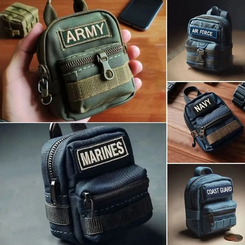 Mini Backpack Keychain Multipurpose Coin Purse Tech Bag Accessory 4