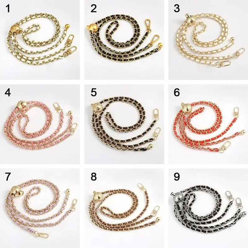 Adjustable Golden Ball Chain Strap HighEnd Iron Replacement Shoulder Belt 5