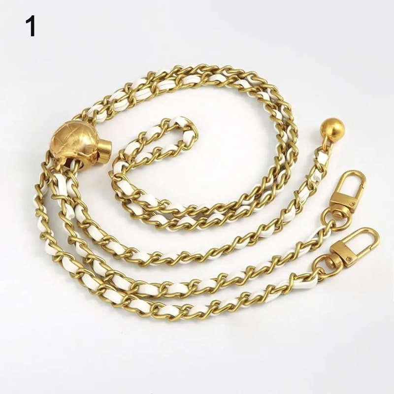 Adjustable Golden Ball Chain Strap HighEnd Iron Replacement Shoulder Belt 7