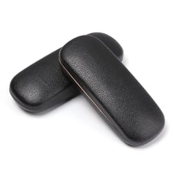 classic litchi grain glasses case – waterproof hard frame eyeglass protector