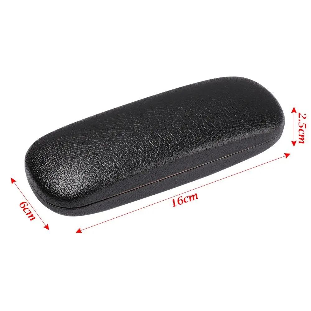 Classic Litchi Grain Glasses Case Waterproof Hard Frame Eyeglass Protector 1