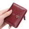 Zipper Mini Vertical Wallet Fashionable PU Leather Square Card Holder Coin Purse 5