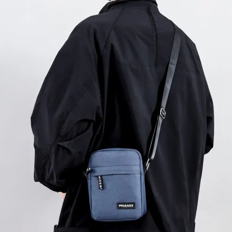 Mini Nylon Crossbody Bag Casual Retro Shoulder Bag Business Messenger For Men 5