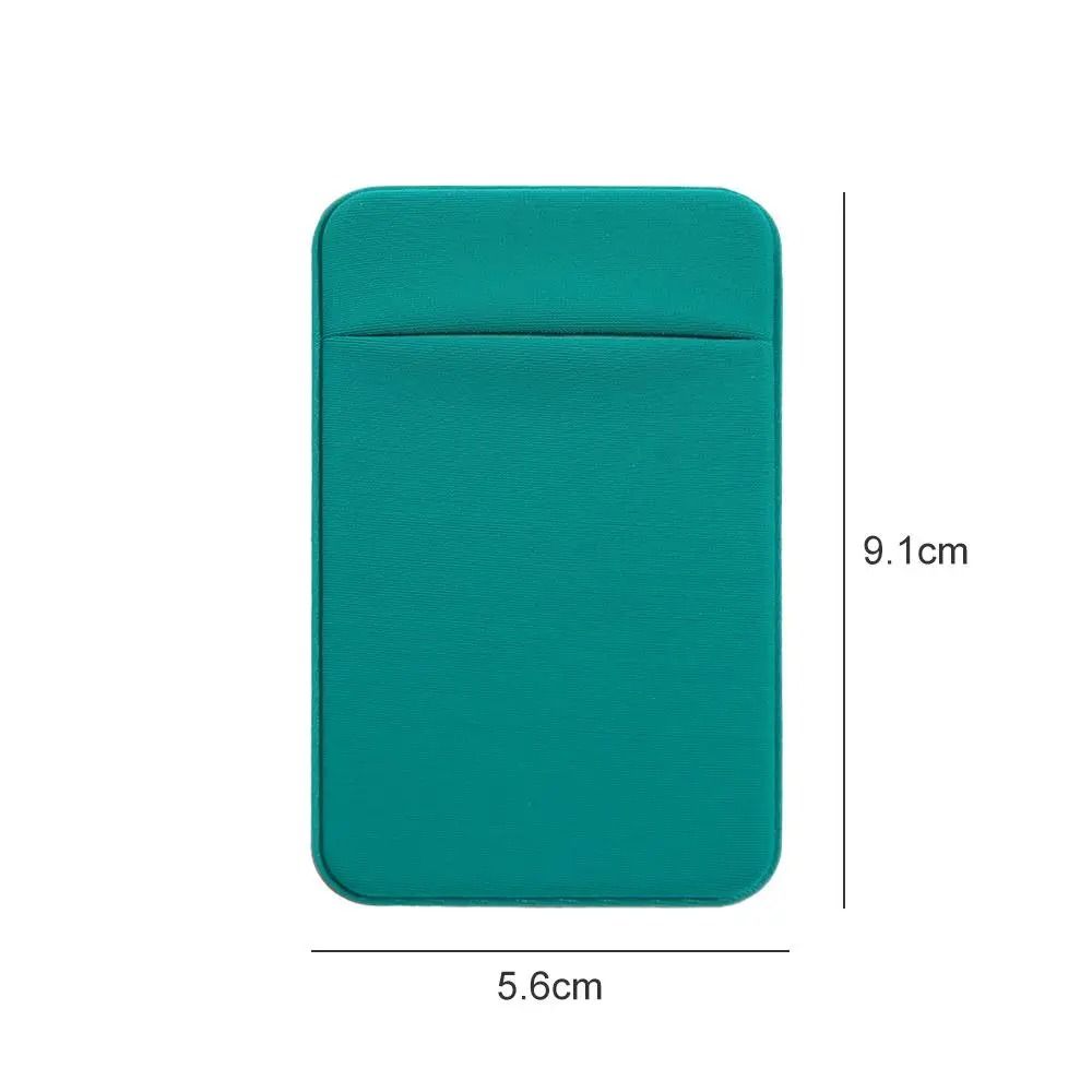 Elastic Cell Phone Card Holder Slim Lycra Adhesive Mobile Wallet ID Pocket 6
