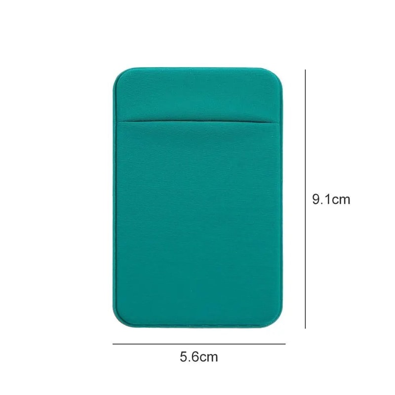 Elastic Cell Phone Card Holder Slim Lycra Adhesive Mobile Wallet ID Pocket 6